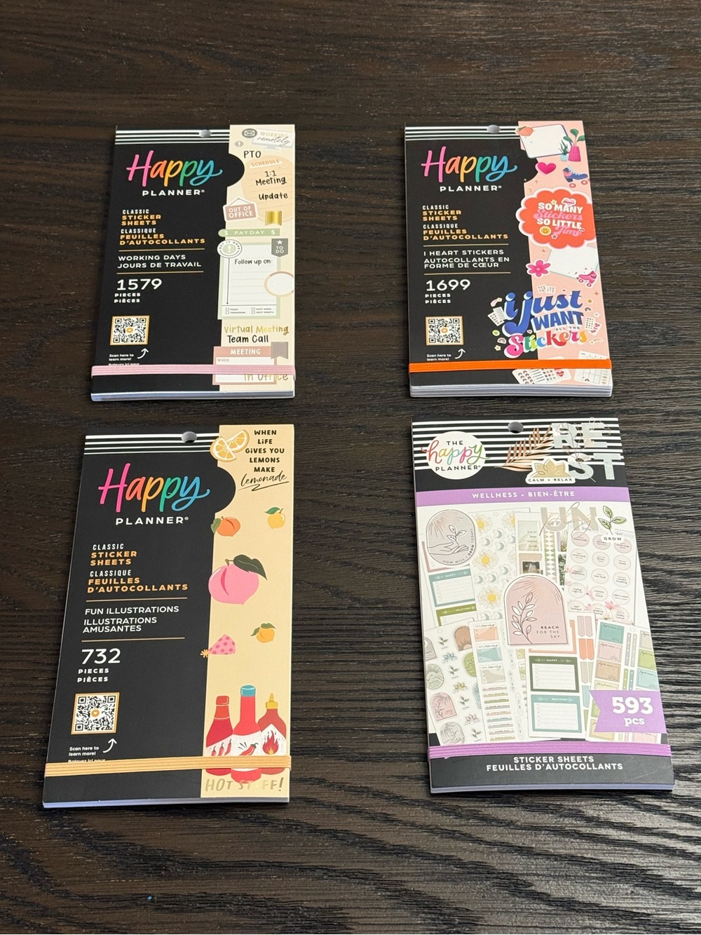 Happy Planner Classic Sticker Book Bundle – 4 Books, 4,603 Stickers, Brand New